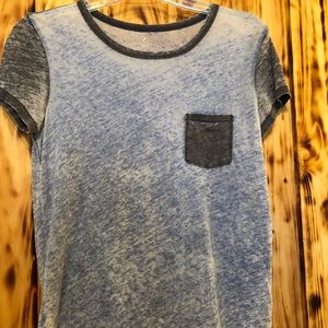 Women’s Blue American Eagle Pocket Tee Size S